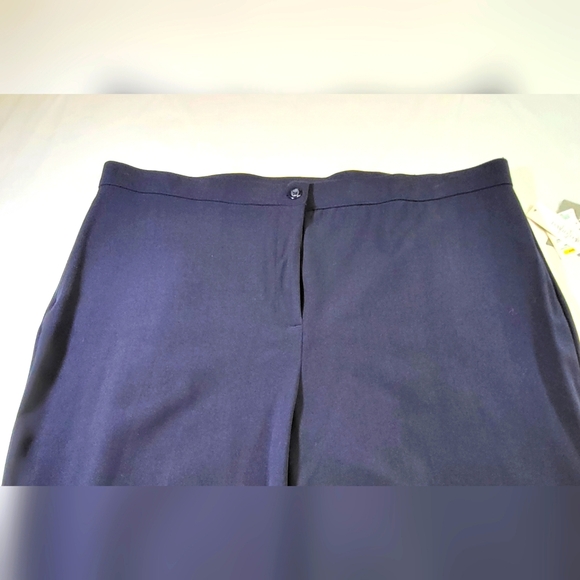 DAVID DART Slimming Solution Straight Leg Slacks in Navy Blue - Size 18 - Picture 2 of 6